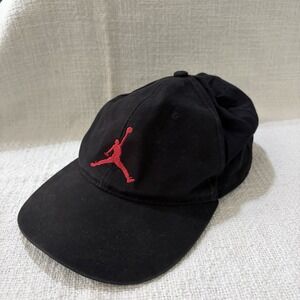 AIR Jordan Youth Jumpman Hat Cap Embroidered Logo Adjustable Strapback Black